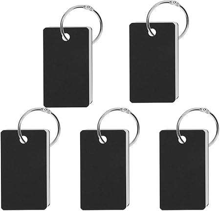 Amazon 単語カード 暗記カード 単語帳 ノート シンプル 持ち運び テスト 受験用 オフィス用品ブラック 5冊セット 単語帳 単語カード 文房具 オフィス用品