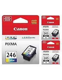 Canon CL-246 Color Ink Cartridge Bundle, Negro Color