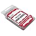 C-Line Pressure Sensitive Peel and Stick Name Badges, Red Border, 3.5 x 2.25 Inches, 100 per Box (92264)