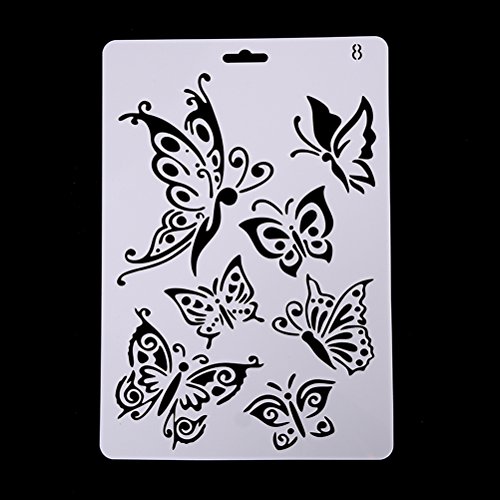 1 Pcs Plastic Drawing Painting Stencils Scale Template Graphics Ruler for Children Creation,DIY Albums Accessories,Journal,Craft Projects by Team-Management