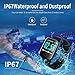 Fitness Tracker Bluetooth Smart Watch with Heart Rate Monitor Call Reminder Activity Trackers Waterproof Step Calorie Counter Pedometer Band Sport Mode for iOS Android Phone Men Women …