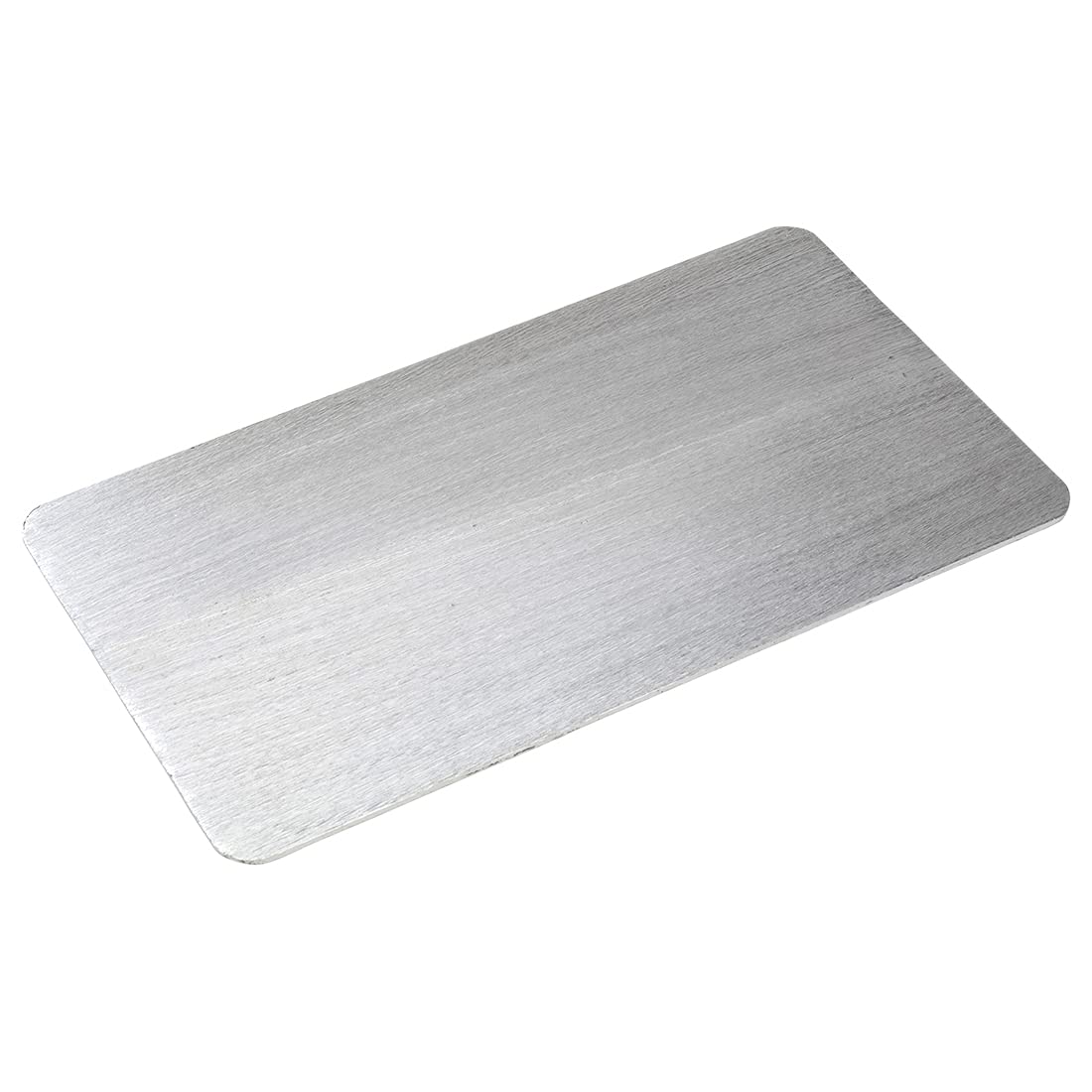 NKlaus candle plate aluminium silver 30x16cm candle holder coaster table decoration brushed - Design 10434