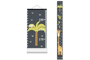 Baby Height Growth Chart - Canvas Height Chart for Kids Baby Child Toddler Boys Girls Growth Chart for Wall Room Nursery Deco
