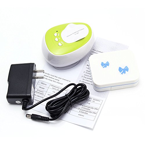 Anself Portable Mini Ultrasonic Contact Lens Cleaner Machine Kit 2