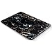 iDOO Matte Rubber Coated Soft Touch Plastic Hard Case for MacBook Air 13 inch Model A1369 and A1466 Rich Black Marble
