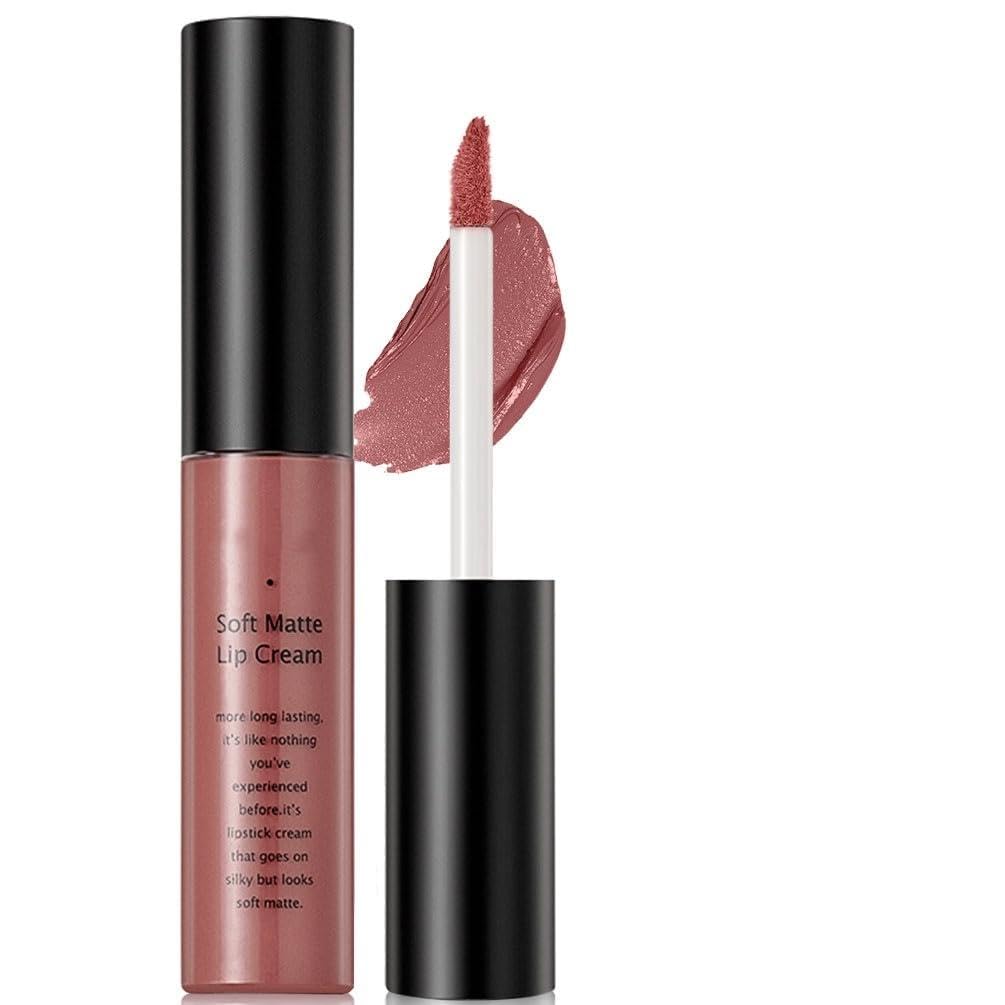Matte Plumping Lip Gloss Plumper - Matte Liquid Lipstick Lip Stain Long Lasting Lip Gloss Plumper Lip Makeup Non-Fade Lip Gloss for Women Girls (9#, 19.5)
