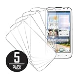 Huawei Ascend Screen Protector Cover, MPERO Collection 5 Pack of Clear Screen Protectors for Huawei Ascend G610