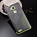 Huawei Mate 7 Case, Ranyi [Stripe Armor Series] [Shock Absorbing] Luxury Striped Design Hard Cover + inner Soft Rubber 2 in 1 Rugged full body Protective Case for Huawei Ascend Mate 7 (green)