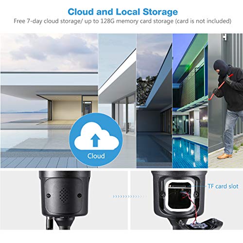Outdoor Security Camera, FLOUREON YI IOT 1080P WiFi Camera - Main Image