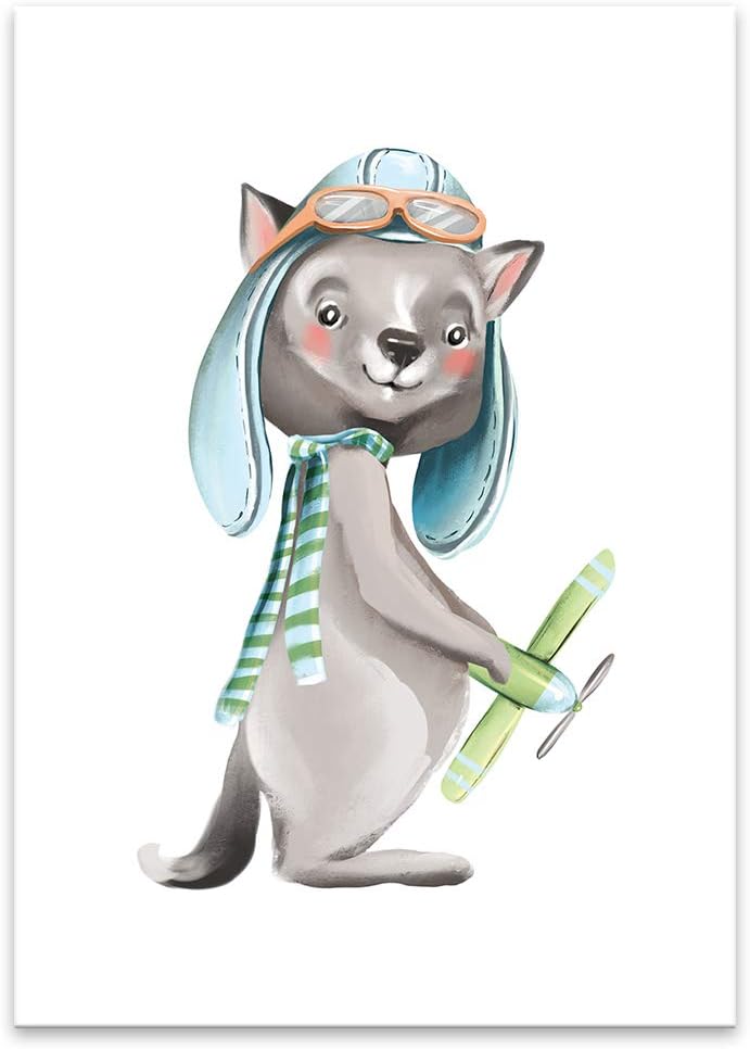 Motifs Danimaux Dans Les Voitures Lilcastle Lot De 3 Affiches Pour Enfants Au Format Sans Cadre Pour Chambre Denfant Decoration Murale Pour Chambre De Bebe Garcon La Chambre De Bebe Bebe