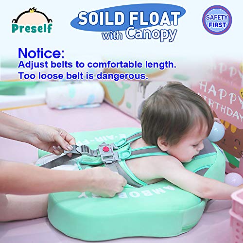 Preself Baby Solid Folat Ring 2 Infant Pool Aquatics Toddler Bathtub Floating Safety Swimming Training (Pink) - Thumbnail 4