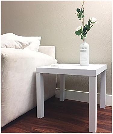 Rustic End Table Industrial Square Contemporary Industrial Farmhouse Wooden Accent Side Furniture &amp; eBook by OISTRIA