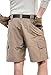 CQ-TSP201-KHK_32W CQR Men's Lightweight Utiliy Cargo Shorts TSP-201