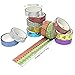 JUSLIN 40 Rolls Washi Tape, Great Crafts for DIY, Scrapbooking, Gift Box, Photo Album Decorations Versatile Tapes