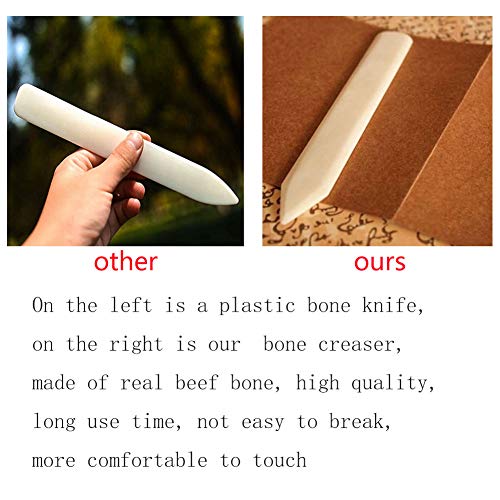 MIUSIE 2 Pieces Bone Folder -Convenient Paper Scoring Tool for Beginners Or Professionals-Burnishing Tool for Paper/Bookbinding/Office Supplies/Card Making
