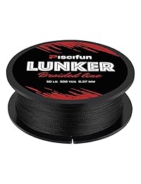 Piscifun Lunker Línea de pesca trenzada multifilamento, 300 yardas a 547 yardas   línea trenzada mejorada   línea de pesca resistente a la abrasión   No se estira   diámetro más delgado 6 lb 80 lb