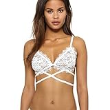 Underwear,toraway Women White Lace Bandage Vest Lingerie Bra Top (Small, White)