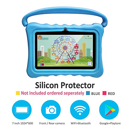 Kids Tablets pc 7 Inch Android Quad Core Tablet for Kids Learning Tablet with WiFi Dual Camera IPS Safety Eye Protection Screen 1GB 8GB Storage