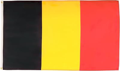 AZ FLAG Belgium Flag 3x5 Ft 100D Polyester with 2 Brass Grommets