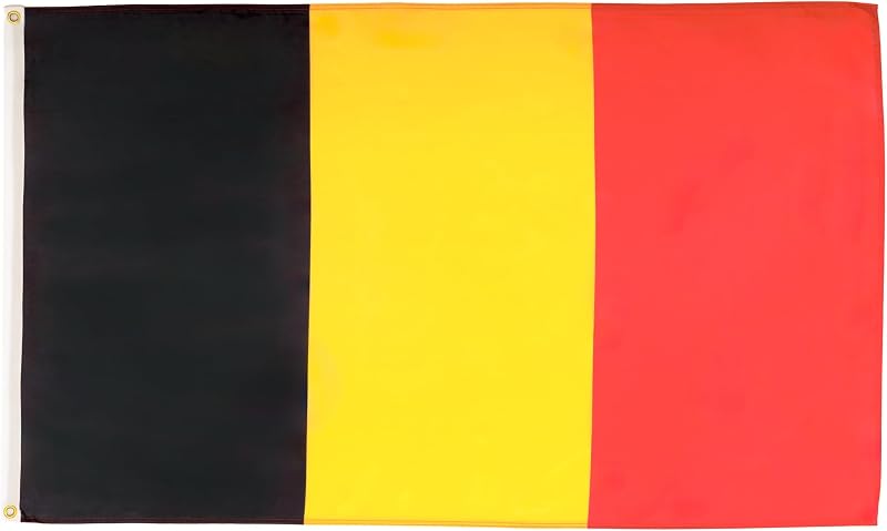 AZ FLAG Belgium Flag 2x3 ft 100D Polyester with Two Brass Grommets