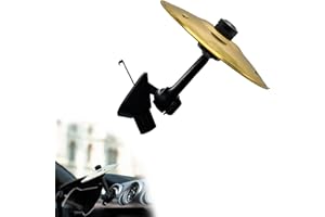 WBDSJE Car Cymbal, Mini Drum Crash Cymbal For Car Vent,Car Cymbal Air Vent,Car Symbol Drum Air Vent (Gold)