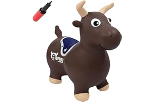 WALIKI Bouncy Horse Hopper | Benny Jumping Bull Inflatable Hopping Pony for Toddlers | Baby Birthday Gift 18 Month 2 3 4 Year Old Kid
