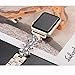 Secbolt Jewelry Bands Compatible with Apple Watch Band 38mm 40mm iwatch Series 5 4 3 2 1, Bling Stainless Steel Replacement Wristband, Champagne Gold