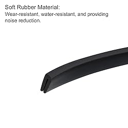 uxcell U Channel Edge Trim, 14.8ft Length Rubber