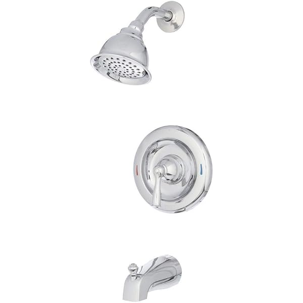 Moen Faucets 82910 Banbury Tub Shower Lever Handle Spout Showerhead Chrome Quantity 1 Amazon Com