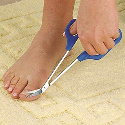 Puyujin Long Handle Toenail Scissor , Scissors Long Handle Nail Clippers Toenail Toe Ergonomic Care Pedicure Cutter, Perfect Ergonomic Design, Easy Reach Handle Unique Design Elderly Cuticle Scissor
