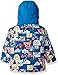 Quiksilver Boys' Big Little Mission 10K Grow System Snow Jacket, Daphne Blue Animal Party, 6/7