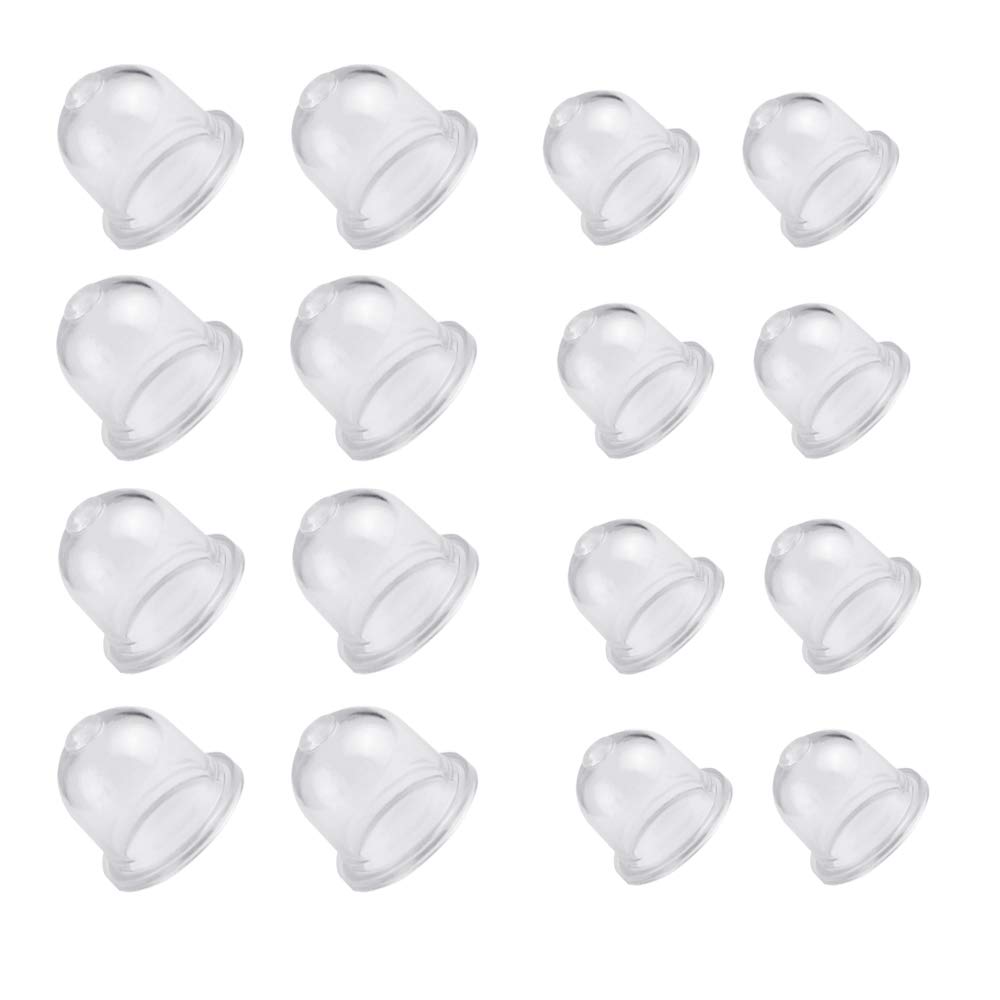 XAVSWRDE 16 PCS Primer Bulb 22mm and 18.5mm Universal Petrol Fuel Primer Bulb Mower Air Purge Primer Bulb Pump Carburetor Oil Cup Cover for Mower Blower Strimmer Cutter Hedge Trimmer Chainsaw