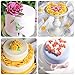 BAKHUK 35 Cavity Rose Flower and Leaves Fondant Candy Mold, Silicone Melt Candy Mold for Chocolate, Wedding and Birthday Cake Decoration