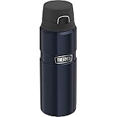 THERMOS Stainless King Vacuum-Insulated Drink Bottle, 24 Ounce, Midnight Blue
