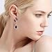 EleQueen Women's Austrian Crystal Art Deco Tear Drop Dangle Earrings Pierced Gold-tone Purple