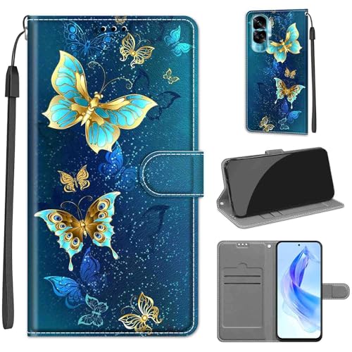for Honor 90 Lite / X50i 5G Case, Premium PU Leather Flip Wallet Case Shockproof Protective Phone Case for Honor 90 Lite / X50i 5G