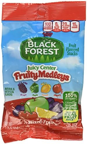 Black ForestJuicy Bursts Fruit Snacks, Mixed Fruit, 2.25 Ounce, 48 Count