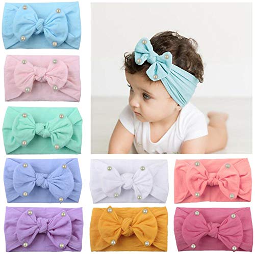 Freesiom Lot De 8 Bandeau Bebe Fille Cheveux Lapin Oreille Noeud Perle Kawaii Elastique Hairband Enfant Serre Tete Accessoires Naissance Bapteme Bonnets Casquettes Et Bobs Accessoires Mkyra Org