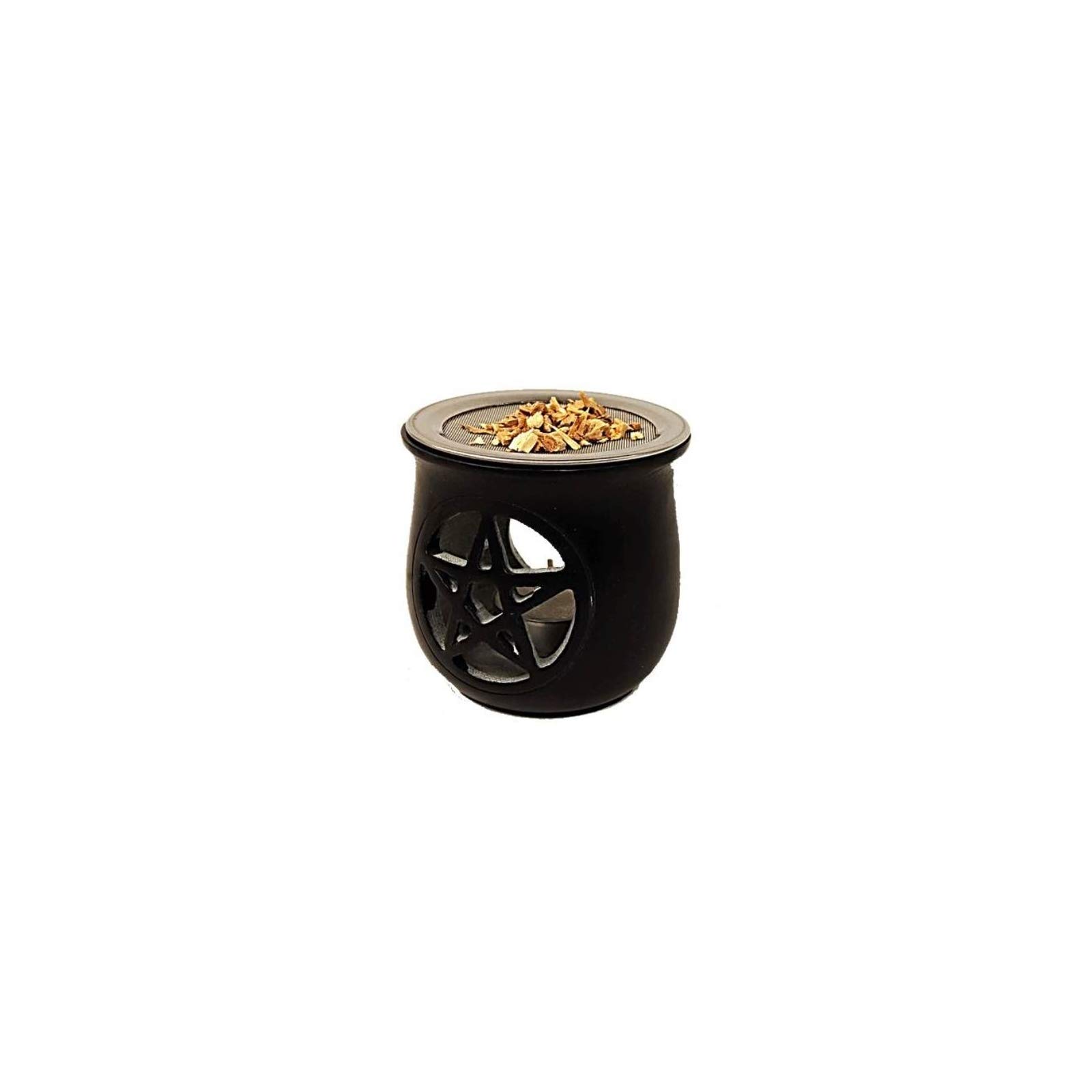 Find Something Different Incense Burner for Grains with Pentagram Symbol and Sieve