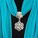 Flower Slide Pendant Scarf Jewelry