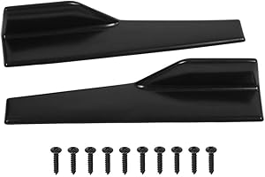 Side Skirt,2 pcs Car Universal Glossy Black Side Skirt Rocker Splitter Winglet Wings Canard Diffuser