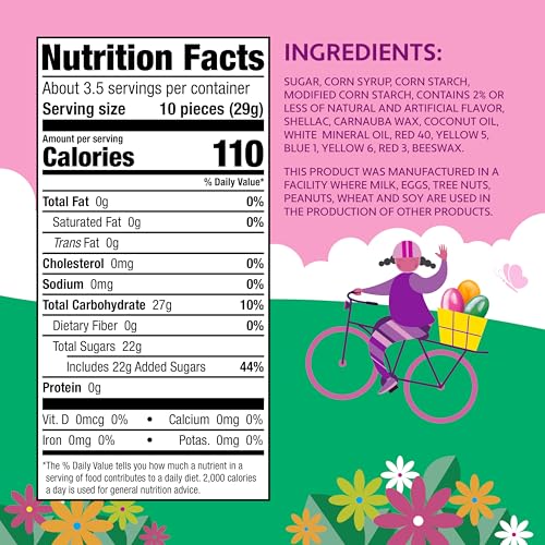 BRACH’S CLASSIC JELLY BEANS, SPRINGTIME EASTER CANDY, 3.5 OZ SHAREPACK (PACK OF 12)