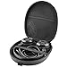 Linkidea Headphones Carrying Case Compatible with Grado SR80/SR80e/SR80i/SR60/SR60i/SR60e/SR225/SR325, Replacement Hard Shell Travel Bag with Cable, Charger Storage (Black)