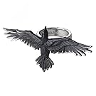 Black Consort Alchemy Gothic Raven Ring - size 8
