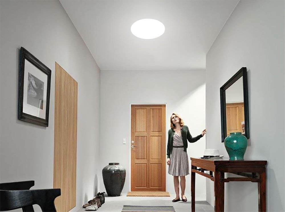 Airand 5000K LED Ceiling Light Flush Mount 18W 1650LM Round LED Ceiling Lamp for Kitchen, Bedroom, Bathroom, Hallway, Stairwell, 9.5'', Waterproof IP44, 80Ra, 150W Equivalent (Daylight White): Home Improvement