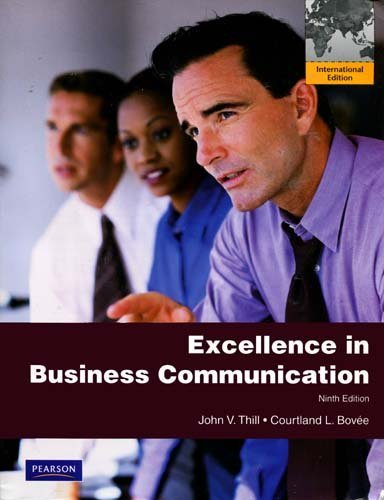 Excellence in Business Communication 0558713483 Book Cover