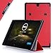 IVSO DELL Venue 8 7840 Case - Ultra Lightweight Dell Venue 8 7000 Series 7840 Slim Smart Cover Case-(Lifetime warranty)-Will only fit Dell Venue 8 7000 Series 7840 Series 8.4-inch (2015 Version) Tablet (Red)