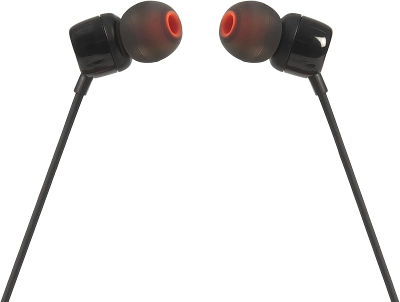 T110 - Auriculares intraurales universales con mando a distancia y micrófono, color negro