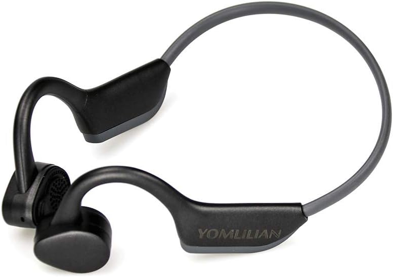 Bone Conduction Headphones YOMLILIAN Bluetooth (V5.0) Wireless Sports Headsets w/Mic and Siri Voice Control, Safety Open-Ear Design for Running Driving Cycling