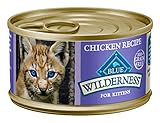 Blue Buffalo Wilderness High Protein Grain Free, Natural Kitten Pate Wet Cat Food, Chicken 3-oz (pack of 24)